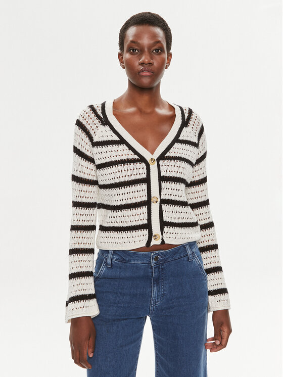 Brave Soul Kardiganas · Écru · Relaxed Fit