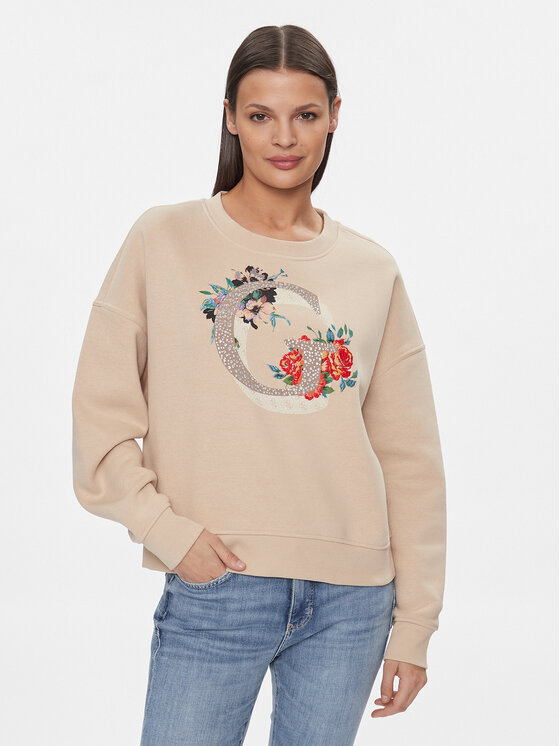 Guess Džemperis · Smėlio · Regular Fit