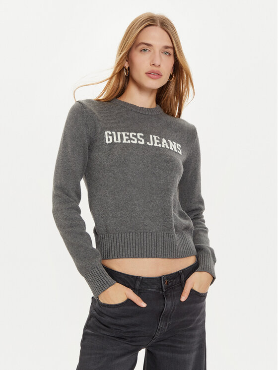 Guess Jeans Megztinis · Pilka · Regular Fit
