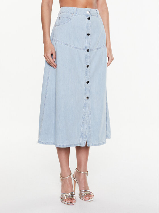 PINKO Džinsinis sijonas · Mėlyna · Midi