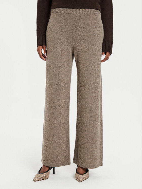 Weekend Max Mara Medžiaginės kelnės · Smėlio · Regular Fit