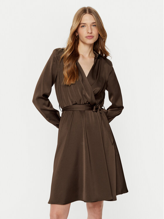 Rinascimento Marškinių tipo suknelė · Ruda · Midi