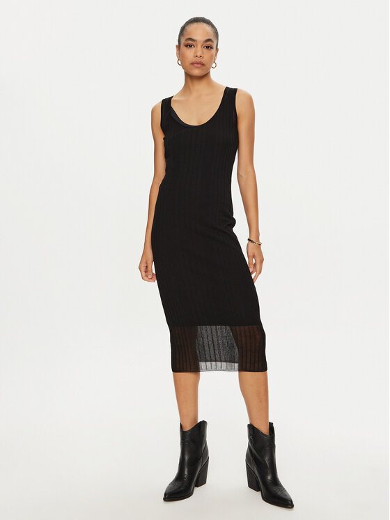 PINKO Kokteilinė suknelė · Juoda · Midi