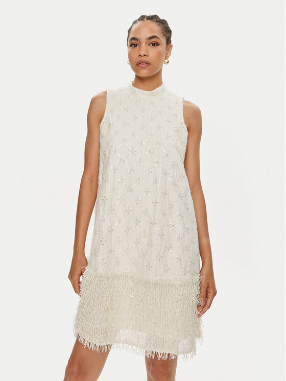 Bruuns Bazaar Kokteilinė suknelė · Écru · Mini