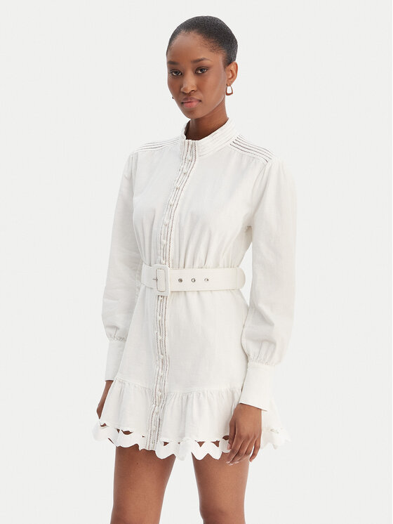 Silvian Heach Marškinių tipo suknelė · Balta · Mini