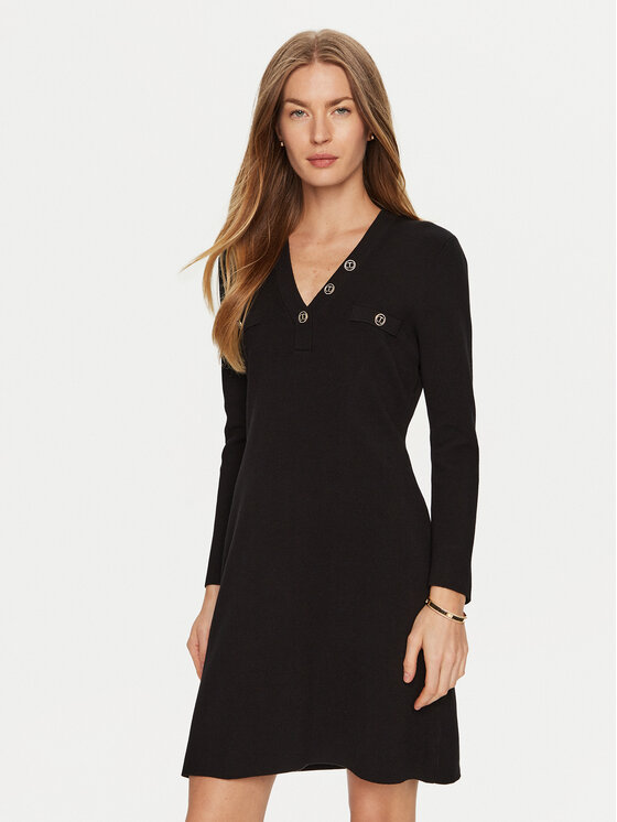 TWINSET Trikotažinė suknelė · Juoda · Mini