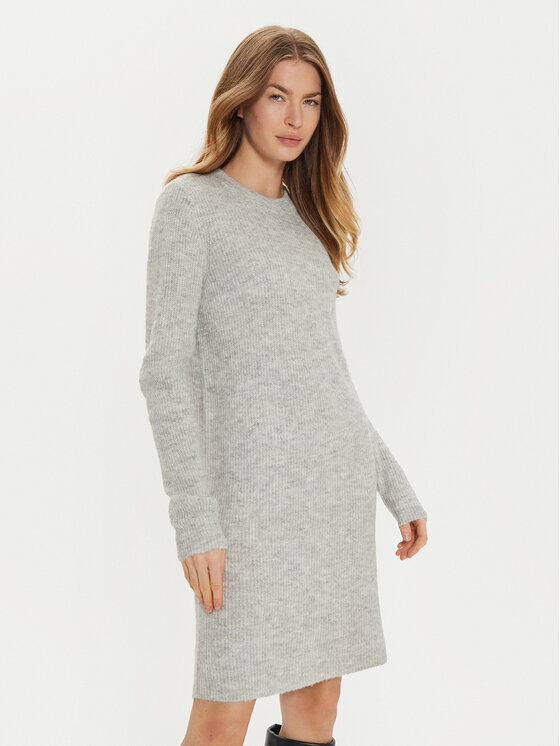 Pieces Trikotažinė suknelė · Pilka · Mini