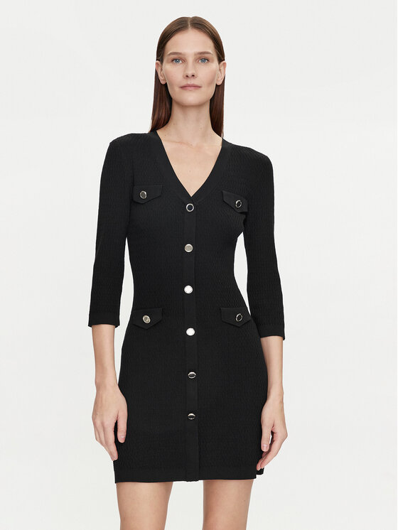 Morgan Trikotažinė suknelė · Juoda · Mini