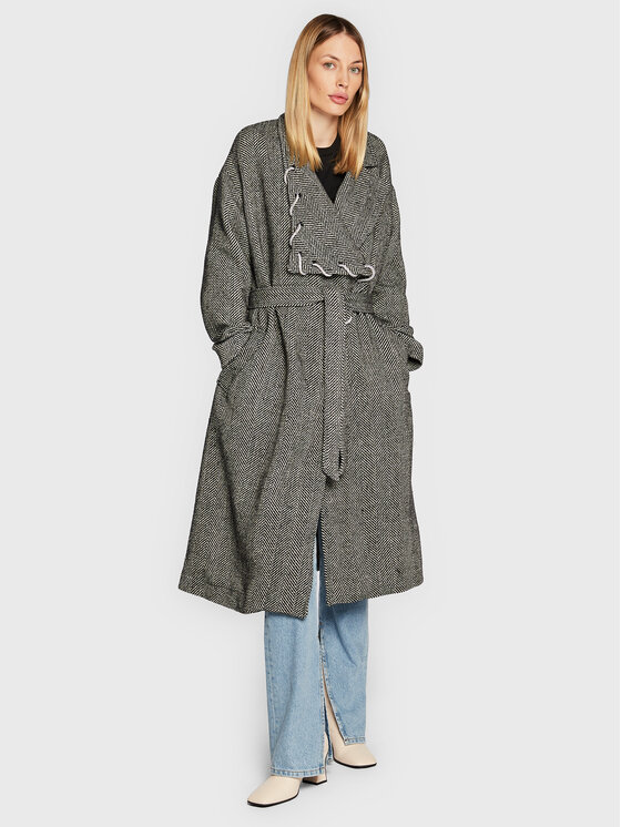 TWINSET Demisezoninis paltas · Pilka