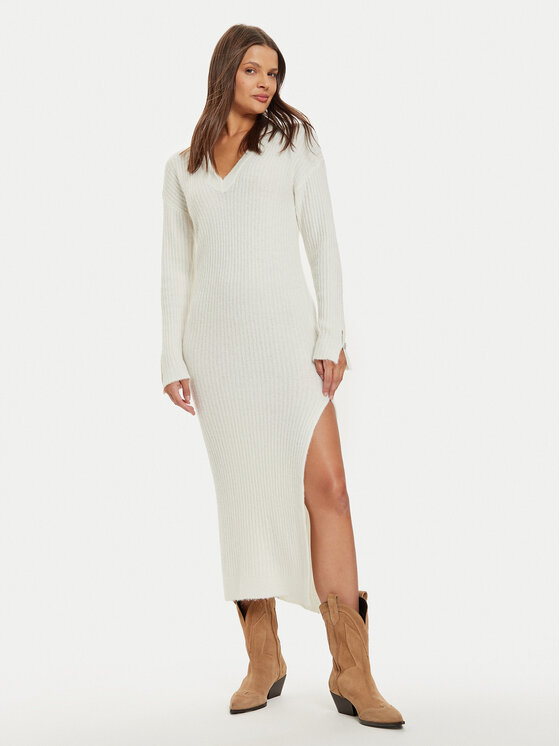 Liu Jo Trikotažinė suknelė · Écru · Midi