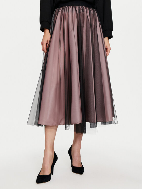 Imperial tiulio sijonas · Juoda · Midi