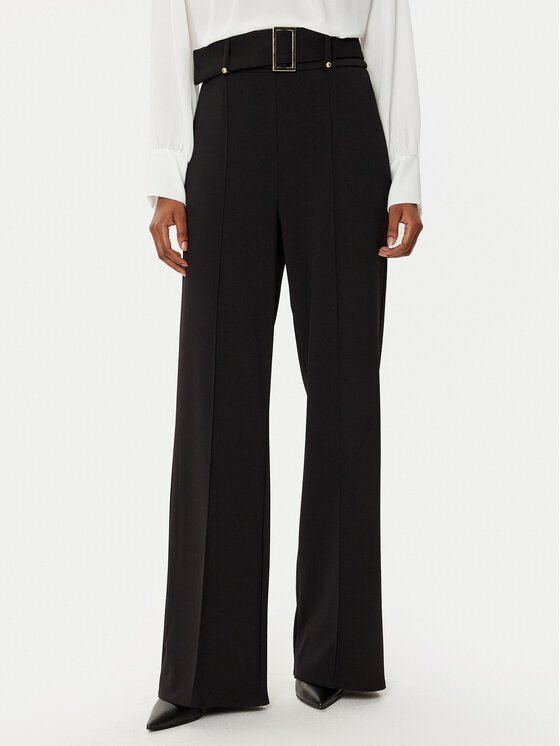 Rinascimento Medžiaginės kelnės · Juoda · Regular Fit