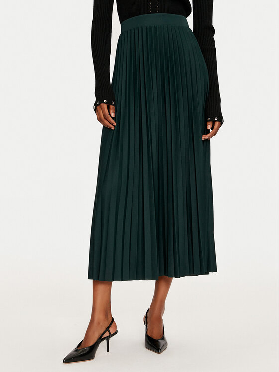 ONLY Plisuotas sijonas · Žalia · Midi