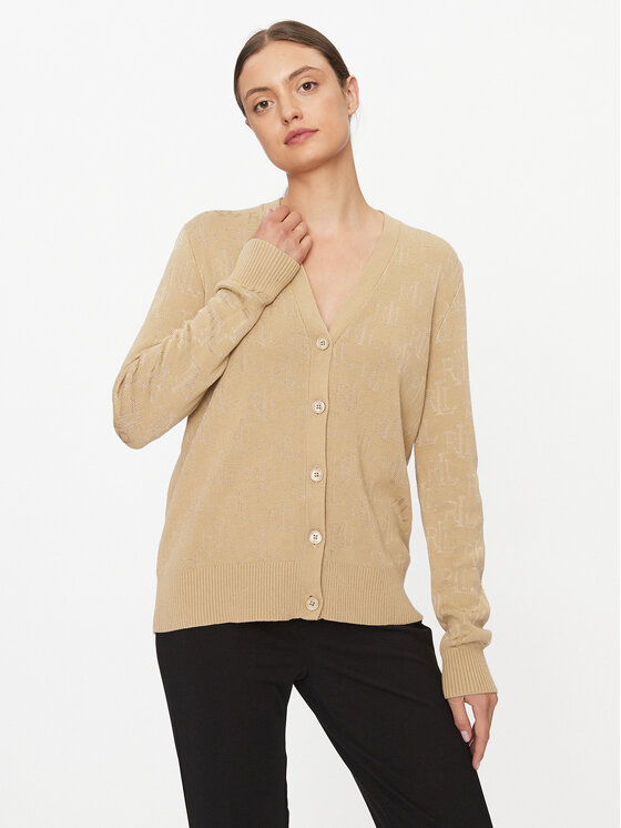LAUREN RALPH LAUREN Kardiganas · Smėlio · Regular Fit