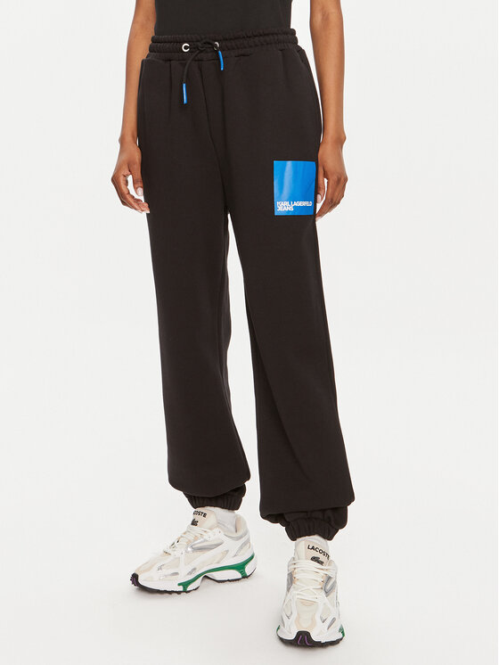 Karl Lagerfeld Jeans Sportinės kelnės · Juoda · Relaxed Fit