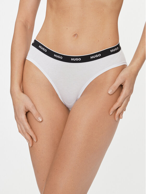 HUGO Klasikinės kelnaitės · Balta