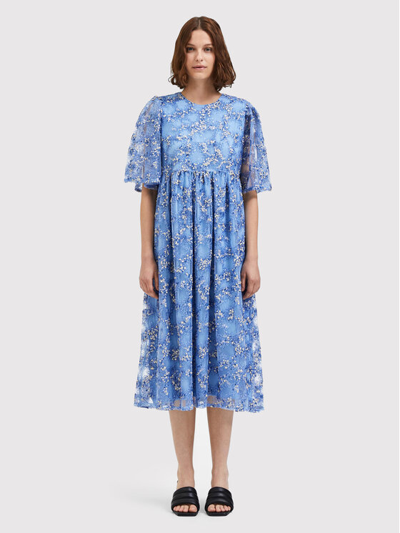 Selected Femme Kokteilinė suknelė · Mėlyna · Midi