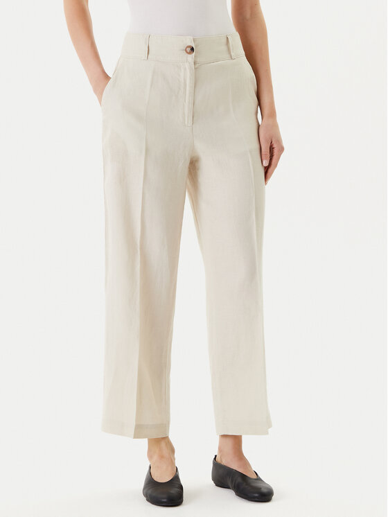 United Colors Of Benetton Medžiaginės kelnės · Smėlio · Regular Fit