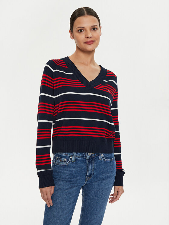 Tommy Jeans Megztinis · Tamsiai mėlyna · Relaxed Fit
