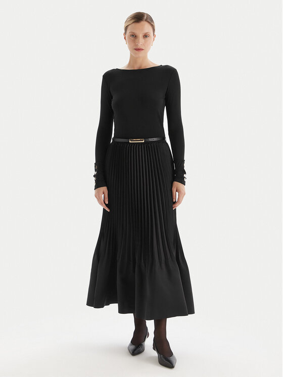 Fracomina Trikotažinė suknelė · Juoda · Maksi