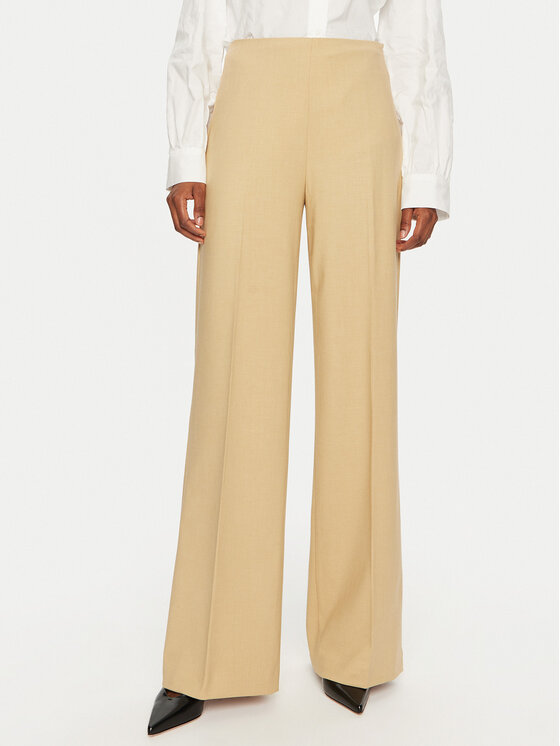 United Colors Of Benetton Medžiaginės kelnės · Smėlio · Regular Fit