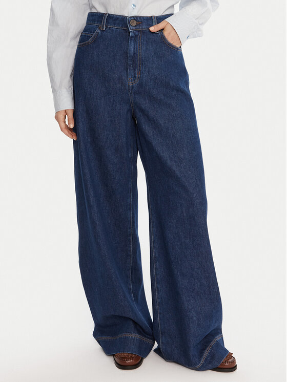 Weekend Max Mara Džinsai · Tamsiai mėlyna · Regular Fit