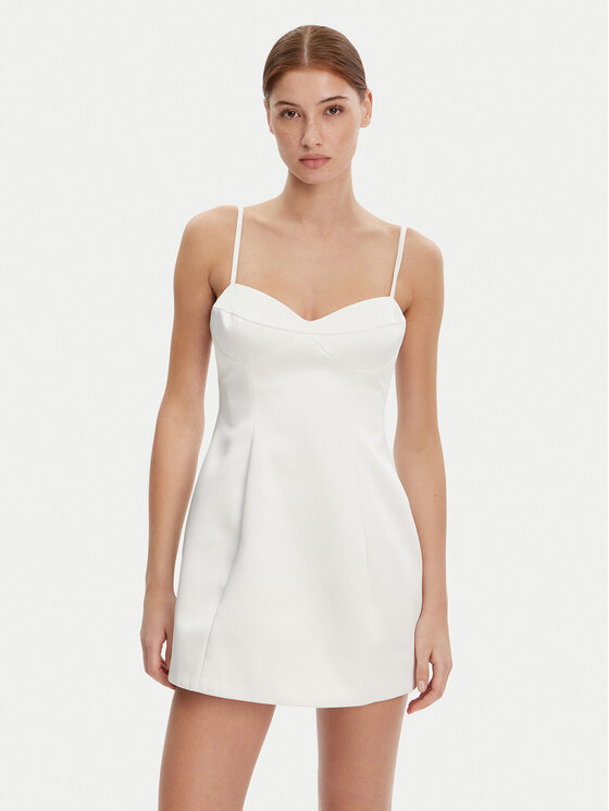 Bardot Kokteilinė suknelė · Balta · Mini