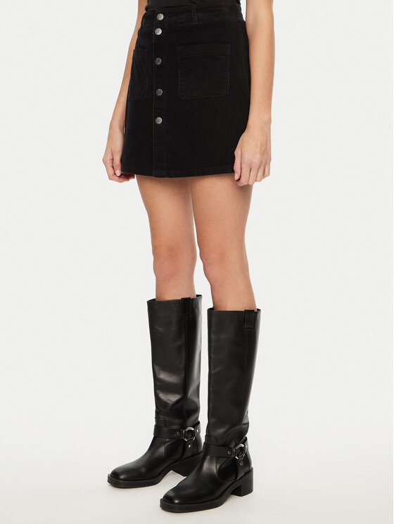 JDY Trapecijos formos sijonas · Juoda · Mini