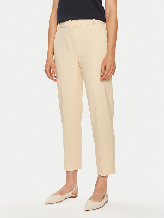 Tommy Hilfiger Medžiaginės kelnės · Smėlio · Regular Fit