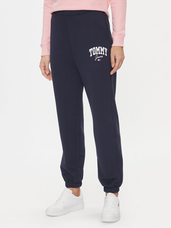 Tommy Jeans Sportinės kelnės · Tamsiai mėlyna · Relaxed Fit