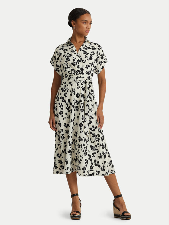 LAUREN RALPH LAUREN Marškinių tipo suknelė · Écru · Midi