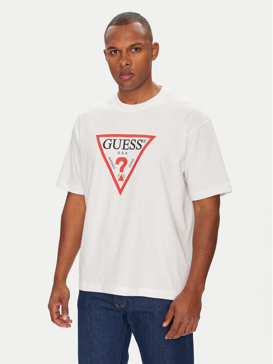 Guess Jeans Marškinėliai · Balta