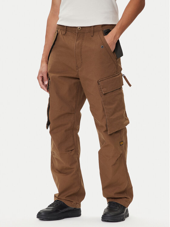 G-Star Raw Medžiaginės kelnės · Ruda · Regular Fit