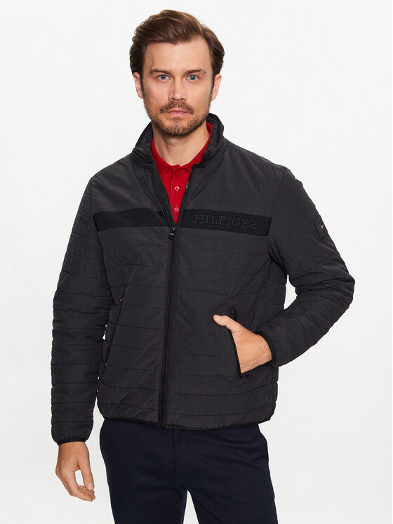 Tommy Hilfiger Demisezoninė striukė · Juoda