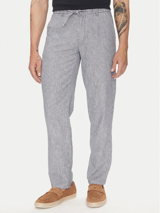 Kodas 20MAY Lindbergh Medžiaginės kelnės · Mėlyna · Relaxed Fit