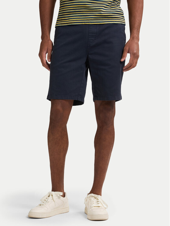 Petrol Industries Medžiaginiai šortai · Tamsiai mėlyna