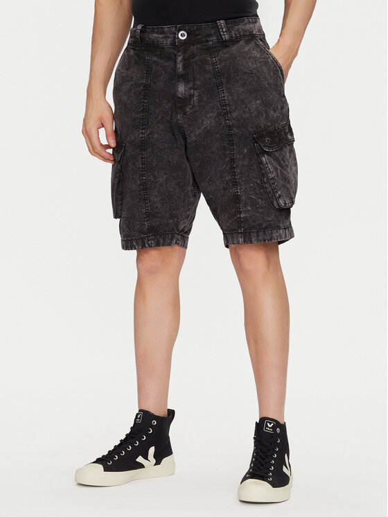 Kodas 20MAY Alpha Industries Džinsiniai šortai · Juoda