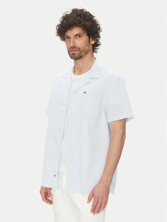 Kodas SUN15 Tommy Jeans Marškiniai · Žydra · Regular Fit