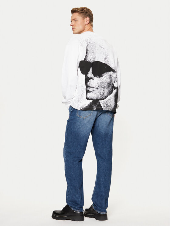 Karl Lagerfeld Jeans Džemperis · Balta