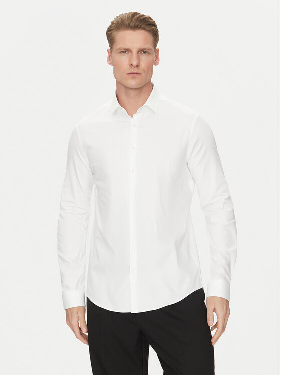 Kodas SUN15 Calvin Klein Marškiniai · Balta · Slim Fit