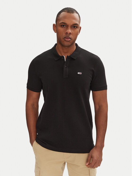 Tommy Jeans Polo marškinėliai · Juoda