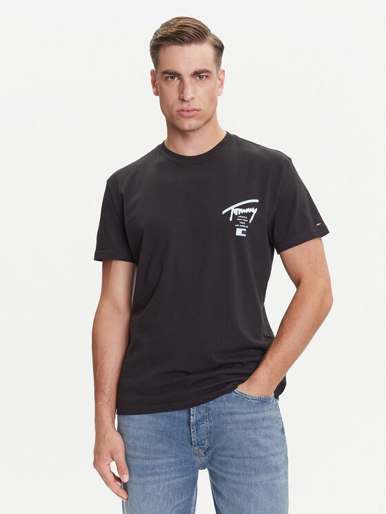 Tommy Jeans Marškinėliai · Juoda