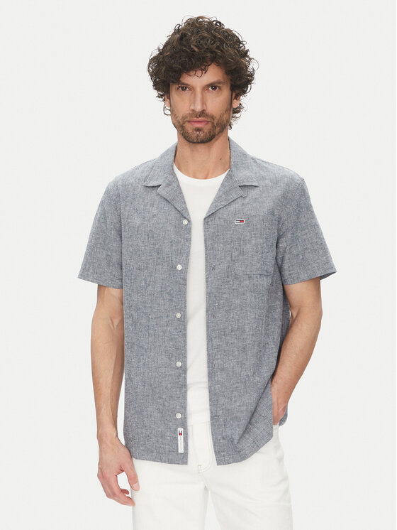 Kodas SUN15 Tommy Jeans Marškiniai · Tamsiai mėlyna · Regular Fit