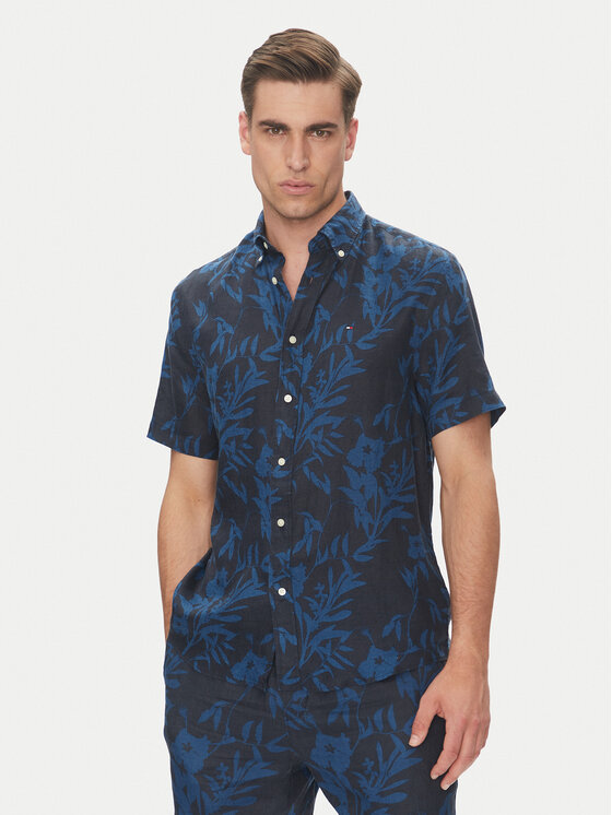 Tommy Hilfiger Marškiniai · Tamsiai mėlyna · Regular Fit