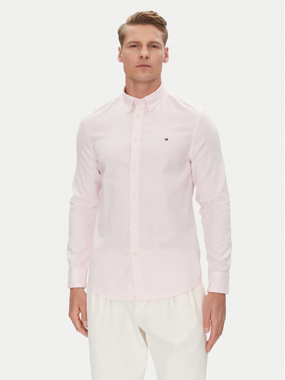Tommy Hilfiger Marškiniai · Rožinė · Slim Fit