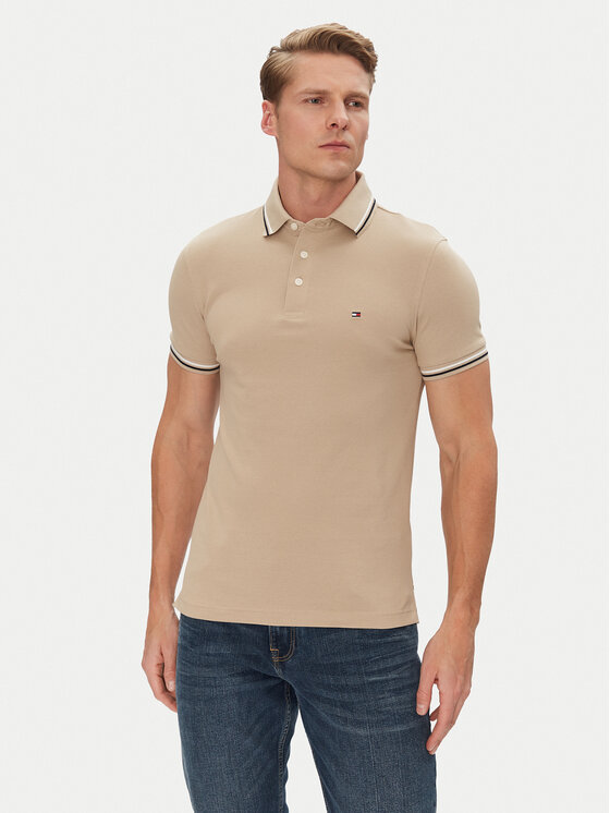 Kodas 20MAY Tommy Hilfiger Polo marškinėliai · Smėlio