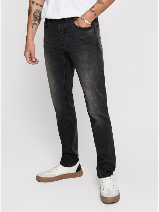 Only & Sons Džinsai · Juoda · Extra Slim Fit