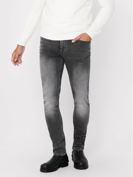 Only & Sons Džinsai · Pilka · Slim Fit