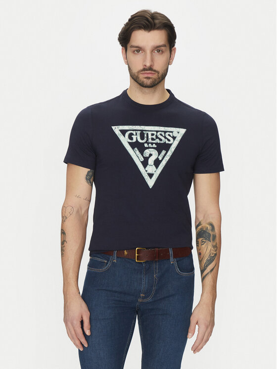 Guess Marškinėliai · Tamsiai mėlyna