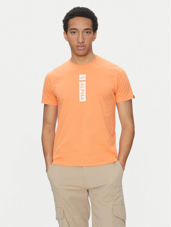 Alpha Industries Marškinėliai · Oranžinė